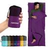 JAICOM Sleeping Bag Liner, Travel Sheets & Adult Sleep Sack, Ultralight and Portable Summer Sleeping Bag - Ideal for Backpacking, Hotels and Hostels, Business Trips, Camping view 1