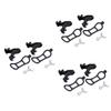 Anneome 6pcs Flashlight Holder Mount for Handlebar Extension Bracket for Race Number Display Lightweight and for Cycling Accessories Black view 1