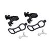Anneome 6pcs Flashlight Holder Mount for Handlebar Extension Bracket for Race Number Display Lightweight and for Cycling Accessories Black view 2