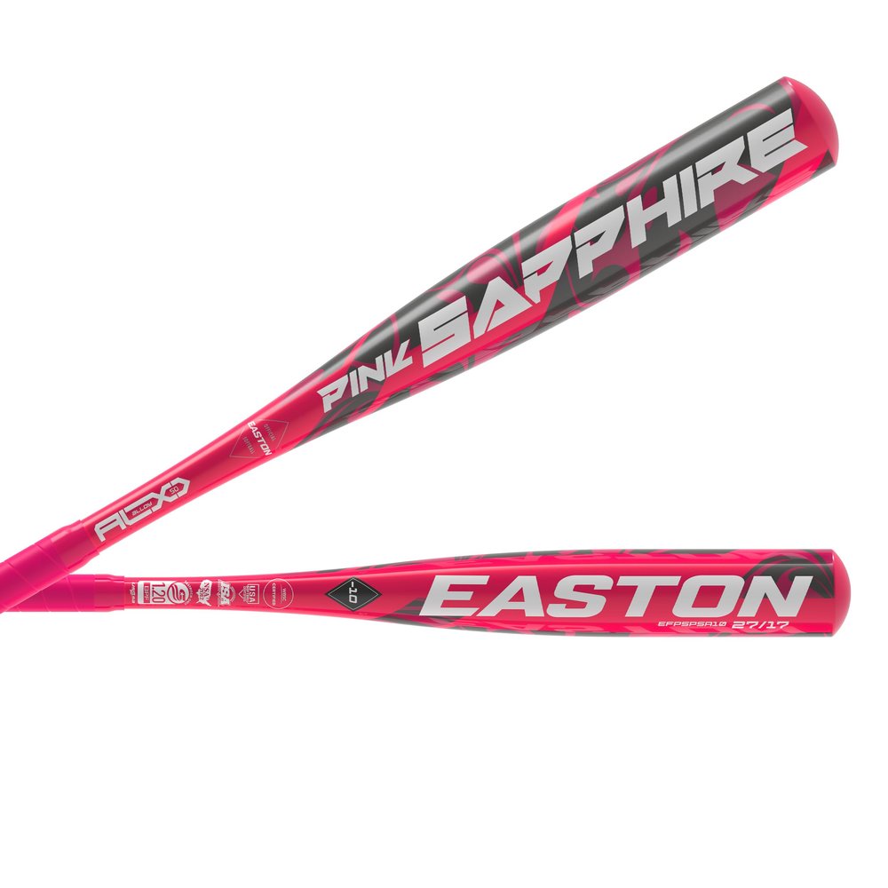 Easton | Pink Sapphire Fastpitch Softball Bat | Approved for All Fields | 27' | -10