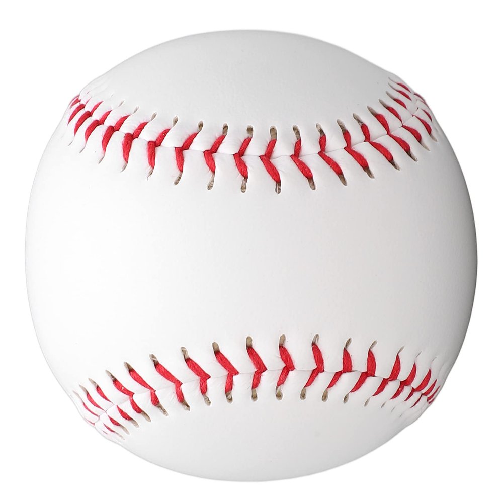 Soft Baseball, Practice Baseballs Rubber Foam Core Standard 9 Inch Rubber Inner Soft Baseball for Wooden Bats and Aluminum Alloy Bats