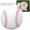 Soft Baseball, Practice Baseballs Rubber Foam Core Standard 9 Inch Rubber Inner Soft Baseball for Wooden Bats and Aluminum Alloy Bats view 3