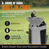 DESERT FOX GOLF DJ-10 Golf Cart Bluetooth Speaker  Wireless Magnetic Golf Speaker with Secure Mount  Loud, Weatherproof Sound with Retro Volume Knob & Built-in Charging (Gray w/US Flag) view 4