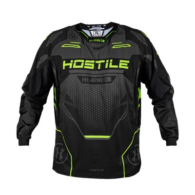 HK Army Proline Paintball Jersey for Men - Green Padded Paintball Shirt (Large)