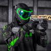 HK Army Proline Paintball Jersey for Men - Green Padded Paintball Shirt (Large) view 2