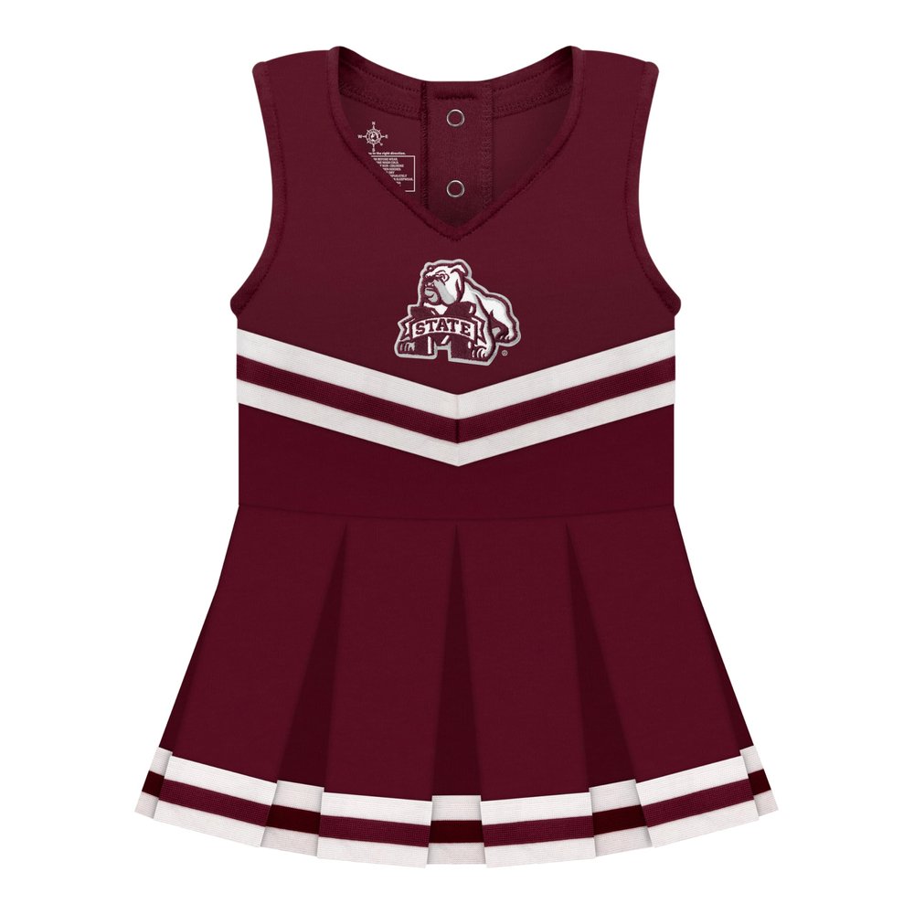 Creative Knitwear Mississippi State Bulldogs Dress, MS/Dog Maroon, 6-9M