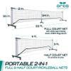 Orca Pickleball 22-ft Net 2-in-1 Full Court and 12-ft Half Court Net Set view 2