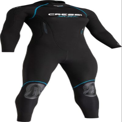 Cressi Balam 2.5 mm Lady Monopiece Wetsuits, Black/Turquoise, 2XL