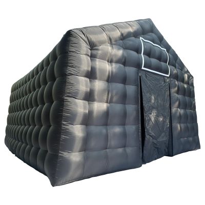 Inflatable Nightclub Tent, Inflatable Disco Tent, Inflatable Portable Club Tent. Black Cube Shape. for Nightclub Events, Parties, exhibitions, Weddings and Entertainment (20FT*17FT*14FT)