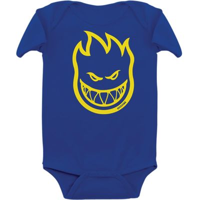 Spitfire Wheels Bighead Infant Royal/Yellow Baby Onesie - 12 Months