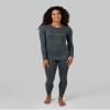 32 Degrees Heat Women's Lightweight Crew Baselayer Top | Form Fitting | Long Sleeve | 4-Way Stretch | Thermal, Charcoal Heather, Large view 4