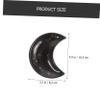 3pcs Moon Jewelry Tray Ring Plate Jewelry Dish Decorative Tray Trinket Holders Lipstick Tray Jewelry Storage Plate Ceramic Plate Ceramic Jewelry Tray Ceramic Jewelry Plate/1231 view 3