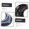 3pcs Moon Jewelry Tray Ring Plate Jewelry Dish Decorative Tray Trinket Holders Lipstick Tray Jewelry Storage Plate Ceramic Plate Ceramic Jewelry Tray Ceramic Jewelry Plate/1231 view 4