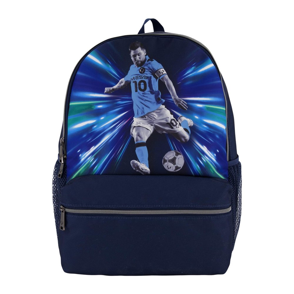 Messi Lifestyle Backpack, Bookbag with Pockets & Adjustable Straps