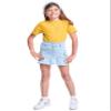 YMI Girls Cargo Pleated Denim Mini Skirt, Celeste Blue, 14 view 2