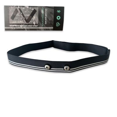 LUCKY BIG NINE Heart Rate Monitor Replacement Strap Compatible with Polar Garmin Tickr Wahoo Coospo- Heart Rate Monitor Strap Replacement (Double Silver)