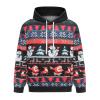Colorful House Unisex's Ugly Christmas Jumper Sweater Printed Pullover, Novelty 3D Funny Digital Print Hoodied with Pocket Sweatshirt Suit for Couple Men Woman(Snowman Snowflake,Medium) view 1