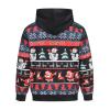 Colorful House Unisex's Ugly Christmas Jumper Sweater Printed Pullover, Novelty 3D Funny Digital Print Hoodied with Pocket Sweatshirt Suit for Couple Men Woman(Snowman Snowflake,Medium) view 2
