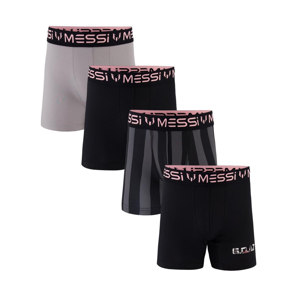 MESSI BOYS 4PK STRETCH BOXER BRIEFS