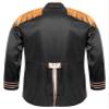 dPois Men Sergeant Pepper Costume Tassel Jacket 60s Satin Cardigan Coat Medieval Hippy Party Costume Black Small view 4