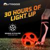 Outdoor Cruiser Light Up Soccer Ball - Waterproof Rubber Construction, Glow in the Dark, Glows Up to 30 Hours with Tap Activation, Complete Set with Pump & Spare Batteries, Official Size 5, Ages 8-15 view 3