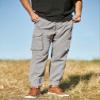 JMIERR Cargo Joggers Pants Men Relaxed Fit Light Weight Casual Elastic Waist Drawstring Stretch Tapered Work Hiking Workout Sweatpants with Pockets Fall Clothing, 2XL, Light Grey view 3