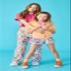 iscream + Corey Paige Designs Big Girls Bright Print Silky Soft Plush Shorts - Love Letters, Large (14) view 2