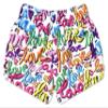 iscream + Corey Paige Designs Big Girls Bright Print Silky Soft Plush Shorts - Love Letters, Large (14) view 4