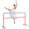 XAWSOP Ballet Barre Pink Steel Ballet Barre with White Anti Slip Handle, Suitable for Gym, Dance Room, Fitness Club, Leg Press Bar, 1m/3.3FT,Pink-2M/6.6FT view 1