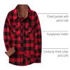 Boys Plaid Button Down Shirt Flannel Long Sleeve Matching Family Lightweight Fall Casual Shirts,Shacket Red Black Plaid,14-15 Years = Tag 185 view 4