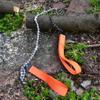 Camping Saw Survival Pocket Chainsaw Folding Camping Saw Survival Saw Hand Rope Saw for Outdoor Tool 11 Teeth Orange view 2