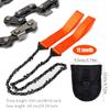 Camping Saw Survival Pocket Chainsaw Folding Camping Saw Survival Saw Hand Rope Saw for Outdoor Tool 11 Teeth Orange view 3