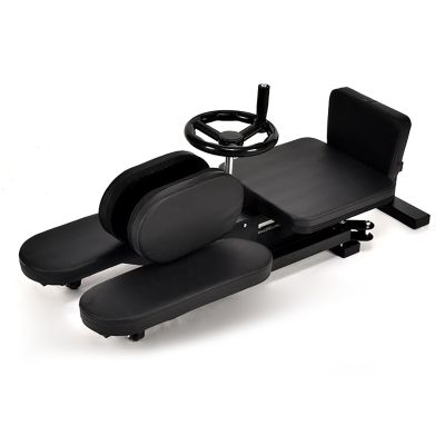 CHANGLKJ Leg Stretch Machine, 440lbs Leg Stretcher with 360 Casters, 0 to 180 Stretching Angle Adjust and Not Rebound, Sturdy Heavy Duty Steel Frame, for Fitness Beauty, Ballet, Cheer Leading Dance