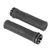 FIFTY-FIFTY Mountain Bike Grips, Single Lock-on MTB Handlebar Grips, Soft and Comfortable, Non-Slip Locking Bicycle Handle for All Mountain, Enduro, Downhill (Grey) view 1