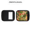 2 Pcs a Set Comfort Neoprene hojas tropicales y Flores Handle Wrap Grips for Travel Bag Luggage Suitcase Door Handle view 4