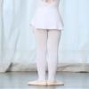 LingTing White Dance Skirt Ballet Wrap Pull-On Skirts for Girls view 3
