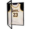 Jersey Wooden Frame Display Case -Shadow Box with 98% UV Protection Acrylic and Hanger for L or XL Baseball Basketball Football Hockey Sport Shirt and Uniform (Black, 4 Packs) view 2