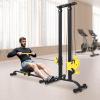 Power Cage, Multi-Functional 200 lbs Power Rack, Adjustable Height Power Cage Squat Rack, Optional Cable Pulley System, Weight Cage for Home Gym (Black) view 2
