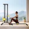 Power Cage, Multi-Functional 200 lbs Power Rack, Adjustable Height Power Cage Squat Rack, Optional Cable Pulley System, Weight Cage for Home Gym (Black) view 4