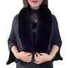 YWeiLiangSan Ladies Knitted Loose Thickened Shawl, Knitted Tassel Fur Collar Shawl, Evening Dress Shawls (Black,One Size) view 1