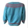 Cropped Ugly Sweaters for Women Vintage Print Crewneck Long Sleeve Knit Sweater Fall Fair Isle Sweater Pullover Boho Tops Winter 2024 view 4