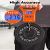 HEETA Fish Scale, 110lb/50kg Digital Portable Hanging Fishing Weight Scale with Backlit LCD Display, Luggage Scale with Non-Slip Large ABS Handle & 2 AAA Batteries, Fishing Gifts Gear for Men, Orange view 2