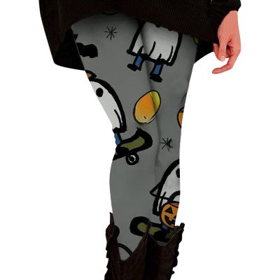 Halloween Leggings for Women Plus Size High Waisted Goth Pumpkins Witch Skeleton Print Yoga Tights Womens Halloween Pants Costumes 2024 Workout Clothes for Women