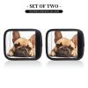 2 Pcs a Set Comfort Neoprene Animal Dog French Bulldog Handle Wrap Grips for Travel Bag Luggage Suitcase Door Handle view 2