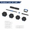VIVITORY Dumbbell Sets Adjustable Weights, Free Weights with Connector, Non-Rolling Adjustable Dumbbell Set, Barbell for Home Gym, Hexagon, Cement Mixture view 2