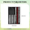 ASEDFGT Firefighter with USA Flag Golf Towel 16 x 24 Inch Golf Towels for Golf Bags Polyester Golf Towel with Carabiner Clip Men and Women Golf Accessories view 4