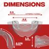 Braces Mouth Guard for Braces for Sports - Premium Silicone Upper & Lower Teeth Protection - Football, Lacrosse, Hockey, Baseball - Fit for Youth and Teens view 2
