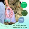 Silver Catch Cast Nets 7ft Radius|1/2 Inch Mesh for Fishing with Chain Bottom, Salt Water Casting Fishing Net Gear, Easy Throw Nets Fishing Bait in 4.5ft-10ft Radius|3/8",1/2",1" Mesh - Elite Series view 3