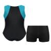 Hansber Kids Boys Gymnastics Leotard Unitard Tumbling Dance Biketard Gym Training Bodysuit Jumpsuit Dancewear Blue Green&Black 16 view 2