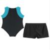 Hansber Kids Boys Gymnastics Leotard Unitard Tumbling Dance Biketard Gym Training Bodysuit Jumpsuit Dancewear Blue Green&Black 16 view 4
